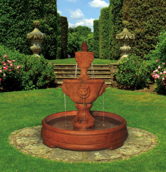Leonesco Lion Fountain in Grand Pool Giant Courtyard or Circle Drive Decor